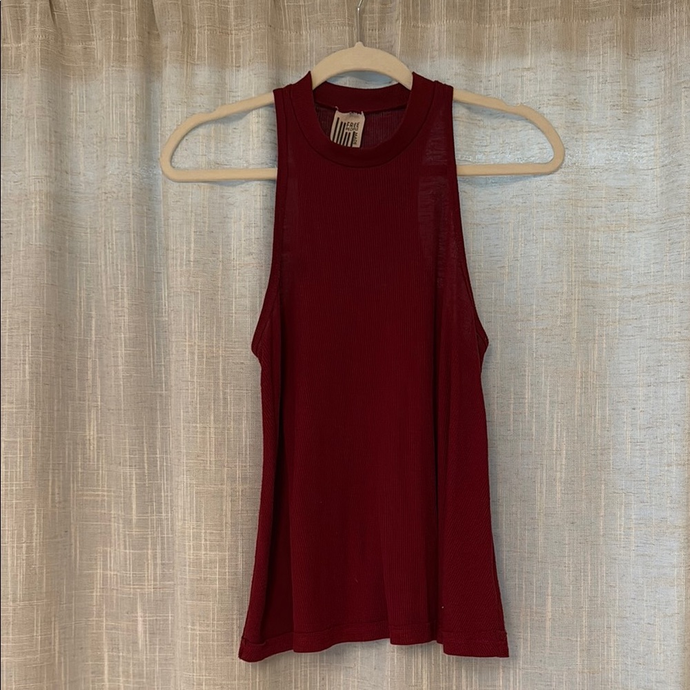 Free People Burgundy Tank Top ❤️